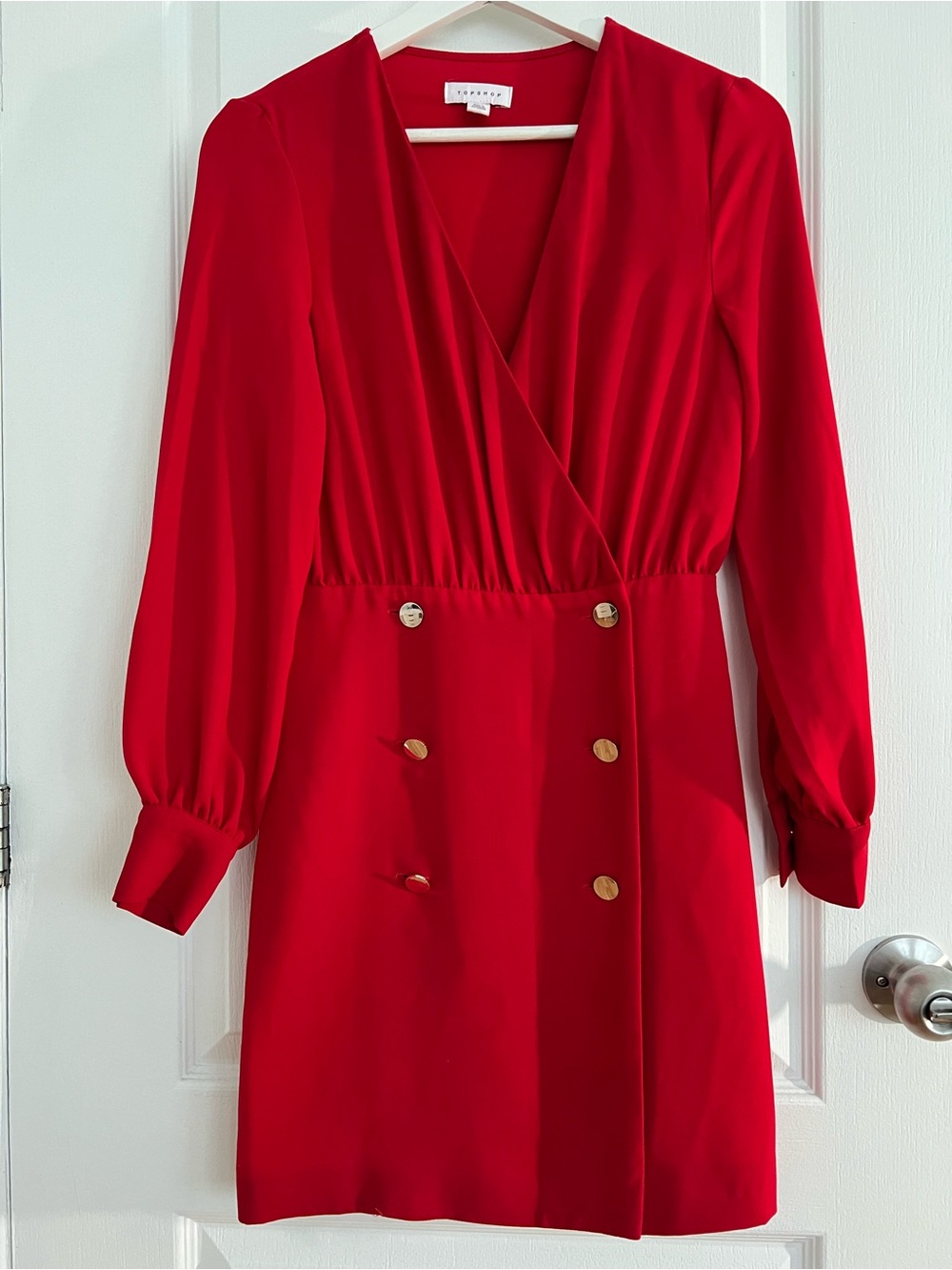Topshop Red Blazer Style Mini Dress – Size US 2